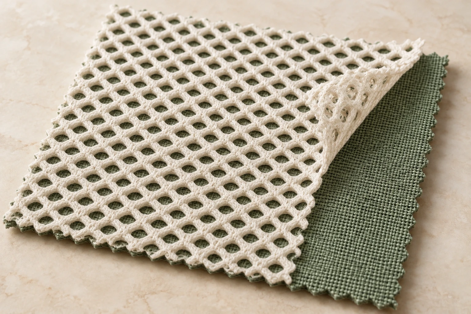 Fabric lamination construction detail
